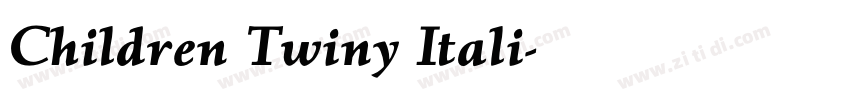 Children Twiny Itali字体转换